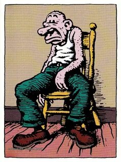 R. Crumb Trading Cards - The Old Pooperoo aka Cosmic Shit . 