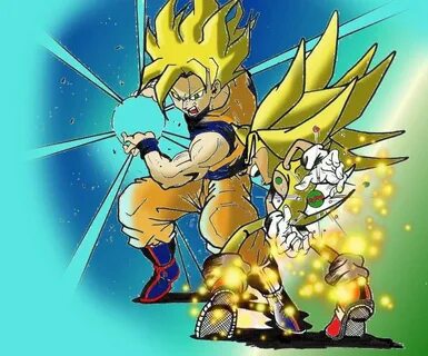 Sonic Vs Goku Draw 18 Images - Hyper Sonic Vs Hyper Shadow Y