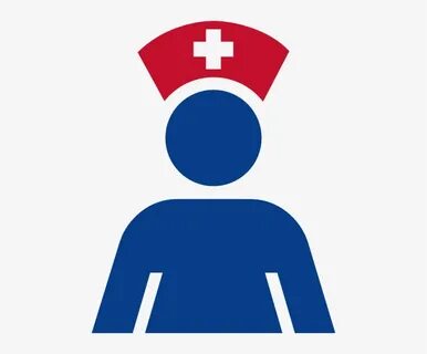 Red And Blue Nurse Icon Clip Art - Nurse Blue Png Transparen