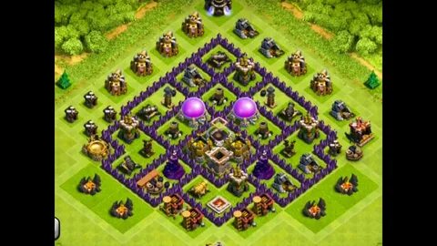 Clash Of Clans - EPIC TOWN HALL 7 Farming Base ! - YouTube