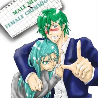 Nel x Grimmjow, Rule #63/Genderbender style! Аниме