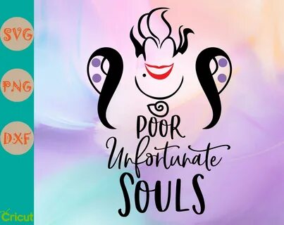 Ursula Poor unfortunate souls svg png dxf Cartoon svg Etsy