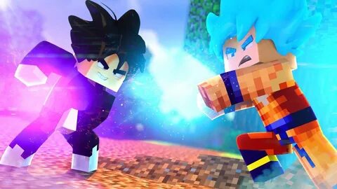 Minecraft: GOKU BLACK VS GOKU SUPER SAIYAJIN AZUL ! - BATALH