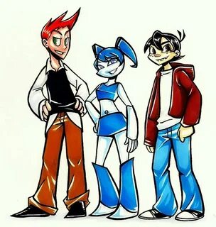 Brad, Jenny,and Sheldon Teenage robot, 90s cartoon, Cartoon 