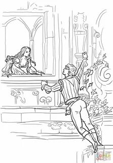 Romeo And Juliet Balcony Scene Drawing - NEO Coloring