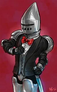 The Periwinkle Knight Groom from the video game Castle Crash
