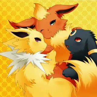 Flareon, Jolteon, Umbreon Pokemon eeveelutions, Cute pokemon