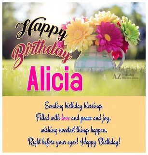 Happy Birthday Alicia