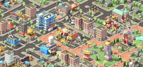 Social City Game Header1 Shapes & Lines