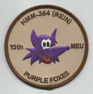 hmm-364 (rein) 15 meu "фиолетовый лисы" Desert нашивка eBay
