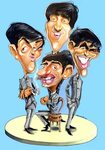 The Beatles Funny caricatures, Beatles artwork, Beatles cart
