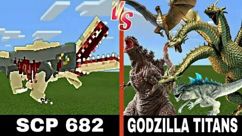 MCPE : SCP 682 VS Godzilla E Burning Godzilla Bonus - Novost