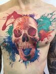 3d Skull Chest Tattoo Design Tattoo designs, 3d tattoos, Twi
