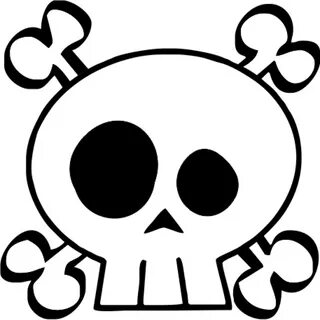 Skull And Crossbones Vector PNG Transparent Background, Free