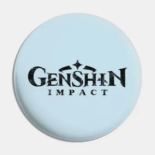Genshin Impact Logo - Genshin Impact - Pin TeePublic