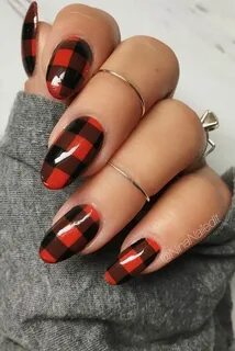 40 Beautiful Nail Design Ideas To Wear In Fall : Cute Red Pl