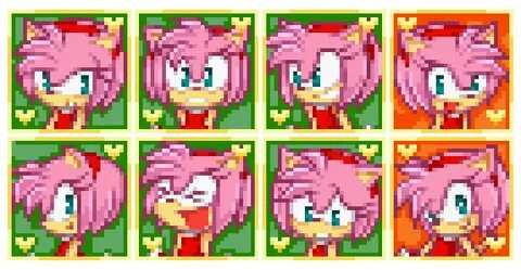 Sonic The Hedgeblog on Twitter: "Sprites of Amy Rose from th