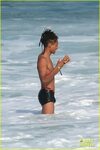 Jaden Smith Wears Just His Calvins for a Dip at the Beach: P