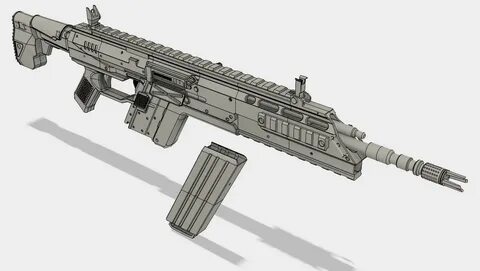Justin Sluka - R-101C Carbine - Titanfall - 3D model for pri