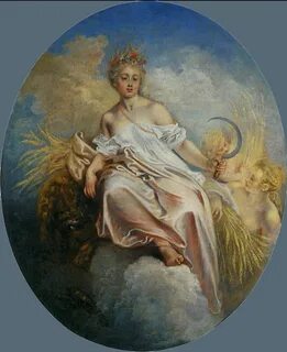 Greek God of Harvest, Watteau Rococo art, National gallery o