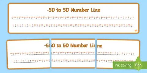 Number Line With Negative Numbers To 50 - img-sauce