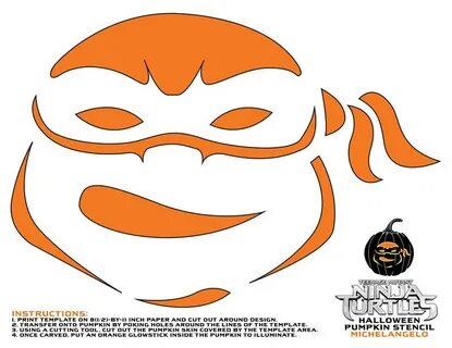 Teenage Mutant Ninja Turtles Pumpkin Stencils For Halloween