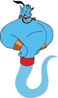 Best Aladdin Genie Clipart - Genie Cartoon Character - Png D