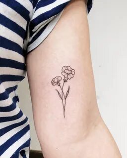 carnation tattoo - Google Search Tatuajes minimalistas, Tatu