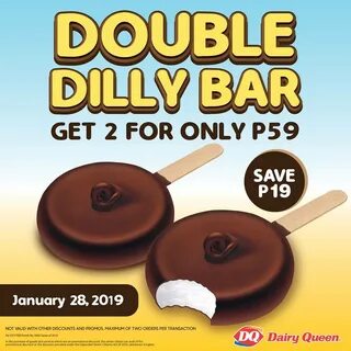 Manila Shopper: Dairy Queen Double Dilly Bar Promo: Jan 28 2