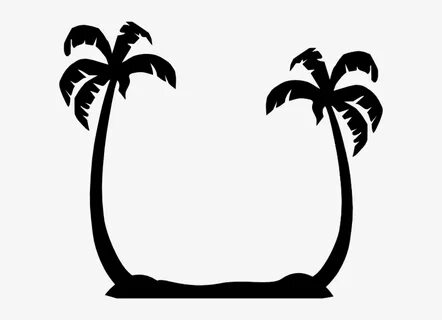 Tropical Silhouette At Getdrawings - Palm Trees Svg Free - F