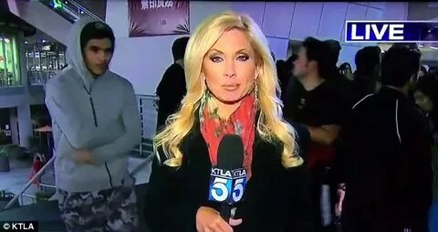 KTLA's Mary Beth McDade nearly attacked by man during live H