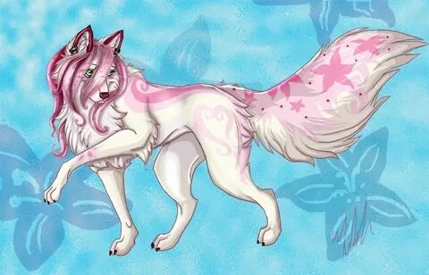 Amazing Wolves Photo: Pretty Pink Wolf Anime wolf, Anime wol