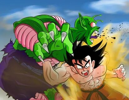 Goku vs Piccolo jr deviantart Goku vs, Dragon ball, Dragon b