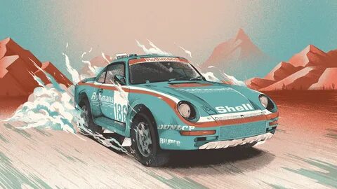 Illustrations created in México mainly for Porsche and Volks