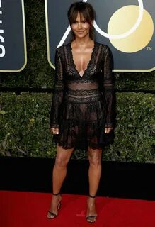 Halle Berry Black sheer dress, Red carpet fashion, Nice dres