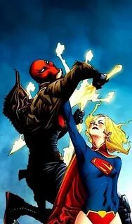 Smirk of delight Red hood, Supergirl, Comic art