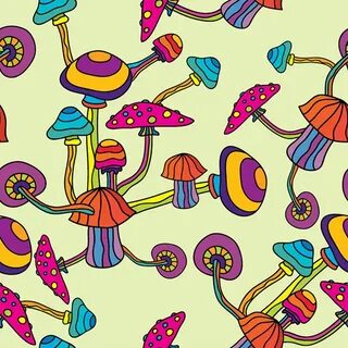 Psychedelic Magic Mushroom Vector Patterns on Behance