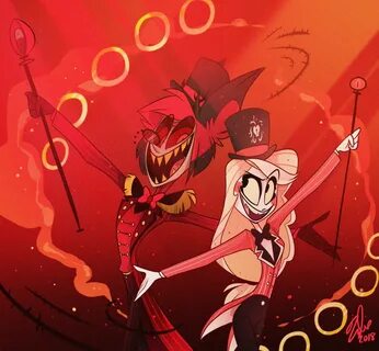 Alastor and Charlie from Vivziepop's series, The Hazbin Hote