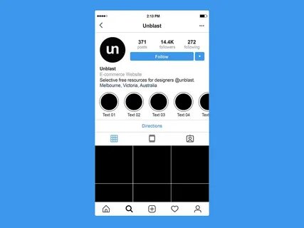 Dribbble - instagram_profile_page_mockup.jpg by Unblast