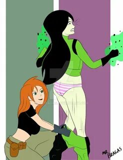 Commission - Shego Pantsed Cartoon, Disney characters, Kim a