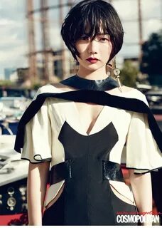 2014.09, Cosmopolitan, Bae Doona 짧은 머리 스타일, 여자 짧은 머리, 유명인