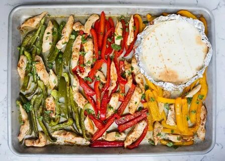 Sheet Pan Chicken Fajitas ...made with only 5 ingredients in