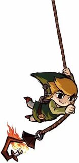 Link Rope Swing - Characters & Art - Legend of Zelda: Wind W