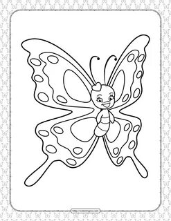 Printable Butterfly Pdf Coloring Pages 20 - Free Printable C