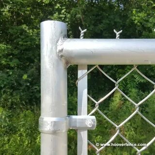 All Aluminum Chain Link Fence Single Swing Gate - 2" & 1-5/8