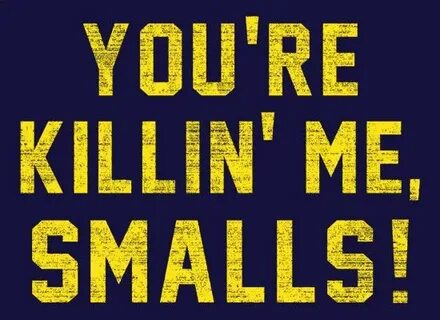 You're Killin' Me Smalls! T-Shirt SnorgTees Favorite movie q