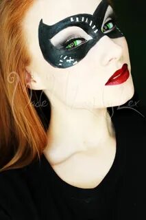 Cat Woman Mask Cat woman costume, Face painting halloween, C