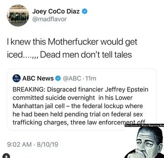 Joey Diaz weighs in on Epstein. - Imgur