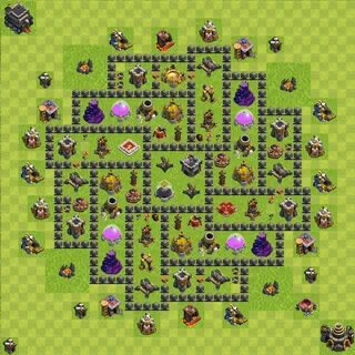 Farming Base TH9 - Clash of Clans - Town Hall Level 9 Base, 