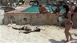 Drunk on the beach in Cancun - YouTube